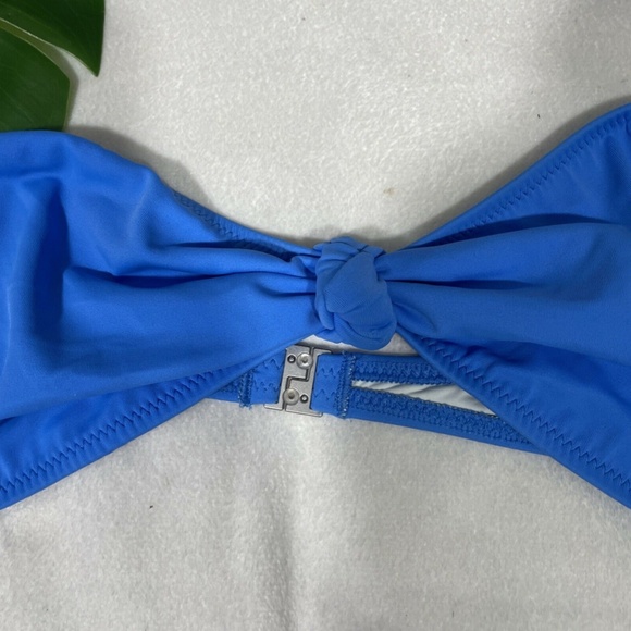 NWD Solid‎ & Striped Whitney Bandeau Bikini Top L - Picture 4 of 11